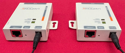 LANTRONIX® UDS-10 SERIAL TO ETHERNET INTERFACE 080-212-000 w/ POWER SUPPLY QTY 2