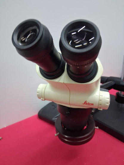 LEICA S6E STEREO ZOOM 6.3- 40X MAGNIFICATION BOOM STAND LED RING LIGHT