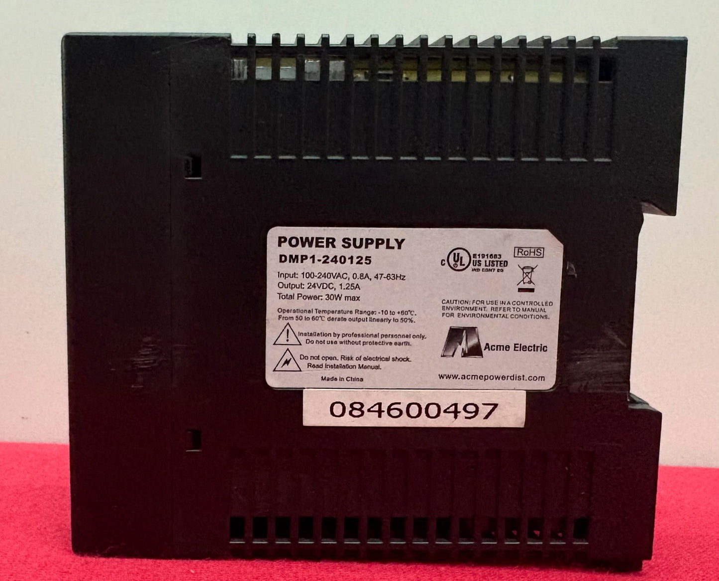 ACME ELECTRIC POWER SUPPLY DMP1-240125 100-240VAC 0.8A