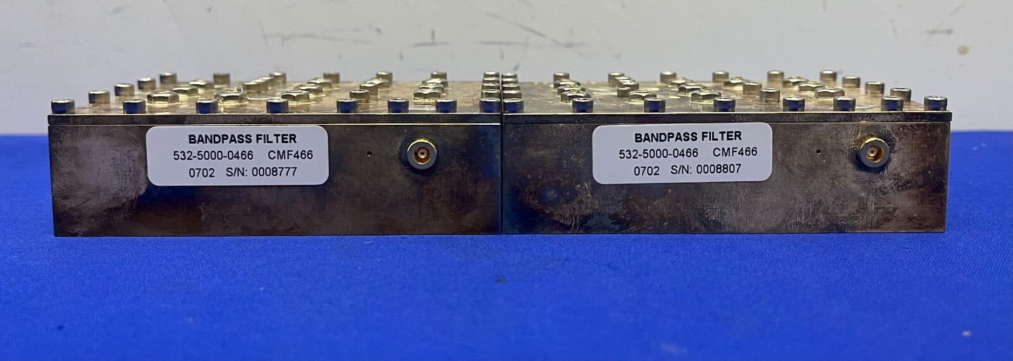 RF バンドパス フィルター 532-5000-0466 CMF466 0702 - 1 ロット数量 2