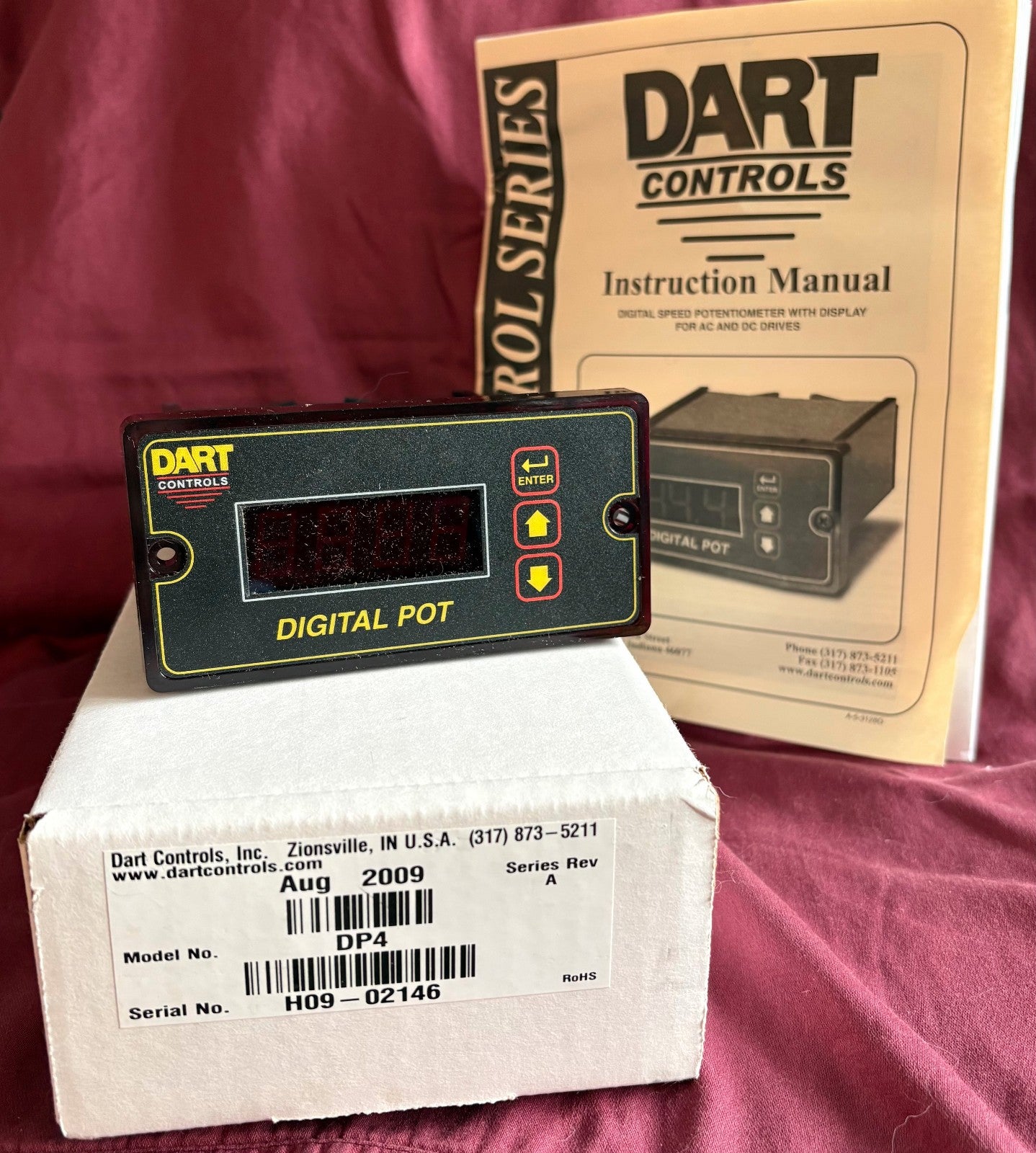 DART CONTROLS DP4 SER REV A DIGITAL SPEED POT POTENTIOMETER AUG 2009