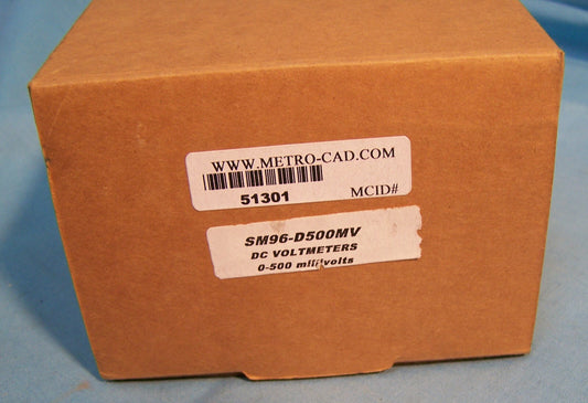 MEDIDOR DE PANEL FRÁGIL DE 0 A 500 MILIVOLTIOS MODELO SM96 D500MV