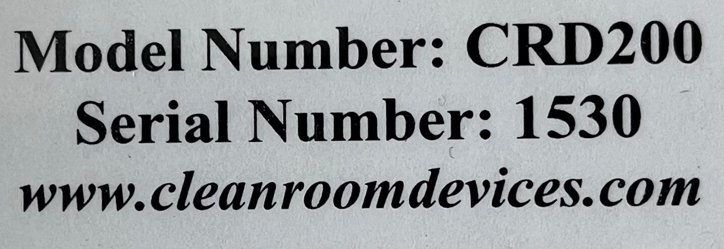 CLEAN ROOM APPARATEN CRD200 BUIZENEXPANDER MET ROESTVRIJSTALEN VOET EN PEDAAL