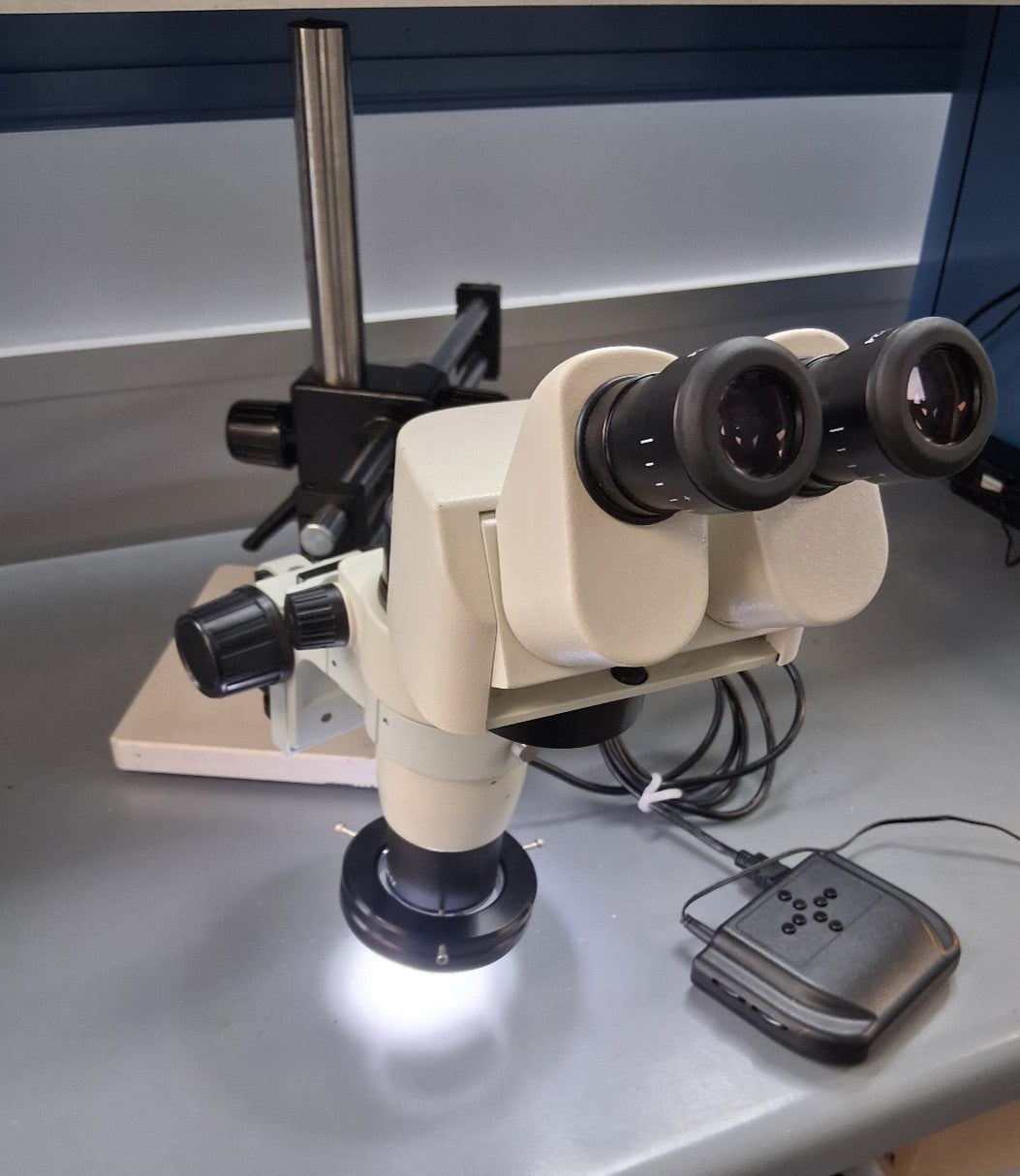 NYOPTICS INC ERGO SPZ MODULE 8-80X ERGONOMIC MICROSCOPE DUAL ARM BOOM STAND LED