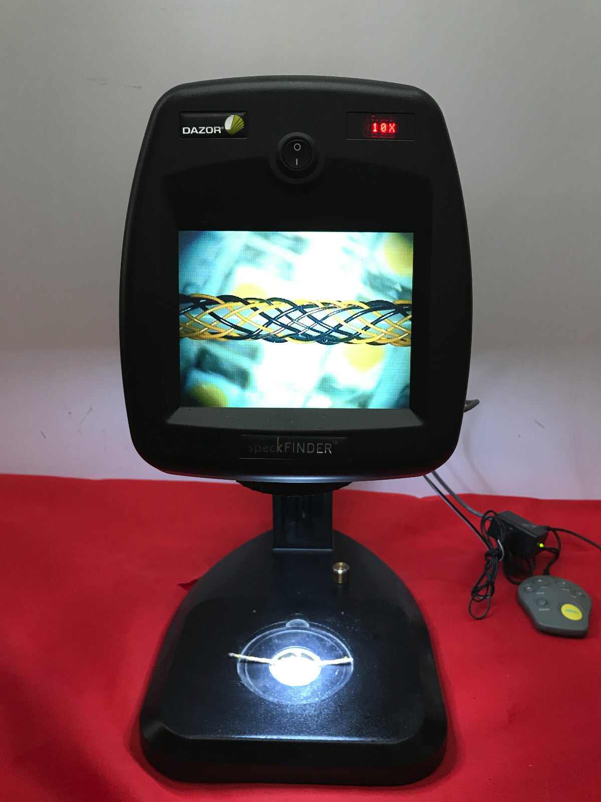 DAZOR SPECK-1 22 SPECKFINDER ELECTRONIC VIDEO MICROSCOPE 1X-25X MAGNIFICATION