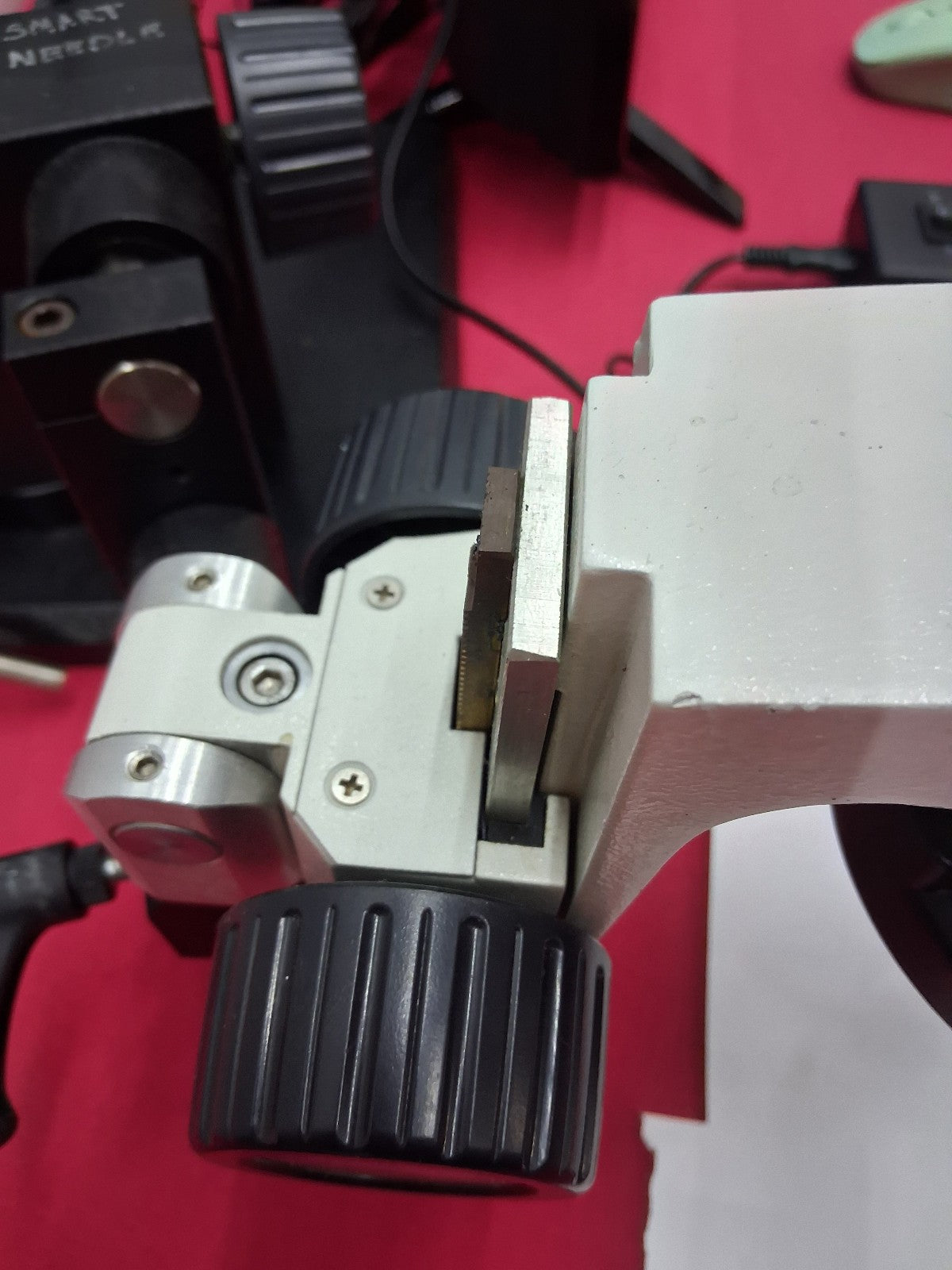 USED MMBT UNIT 16 Dual Arm Boom Stand LED HDMI Microscope 8X-50X CAMERA & LED