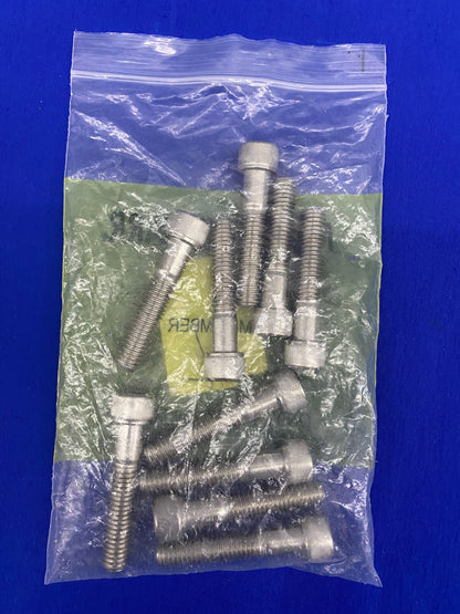 MCMASTER-CARR 92185A722 TORNILLO DE CABEZA HUECA DE ACERO INOXIDABLE 316 ROSCA DE 1/2"-13 1 PAQUETE CANTIDAD 10