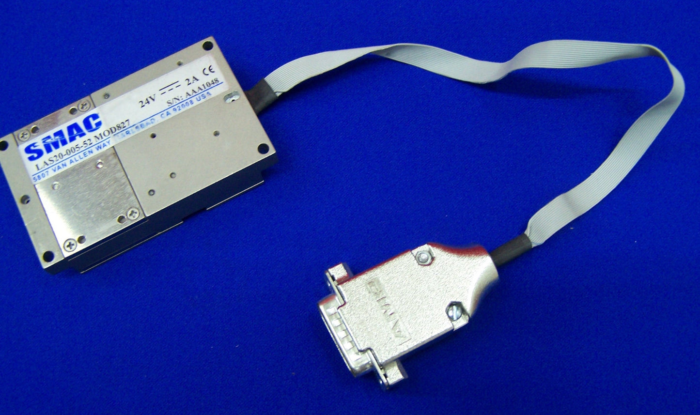 SMAC LAS20-005-52 MOD827 VCM ACTUATOR LINEAIR 5mm SLAG 24VDC 2A