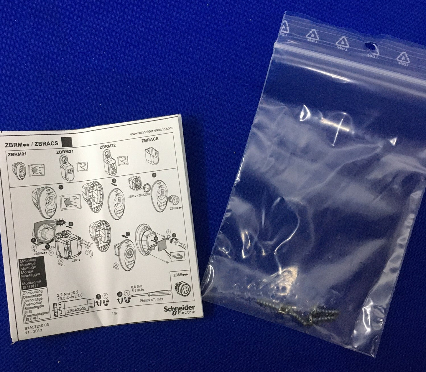 SCHNEIDER ELECTRIC ZBRM22 HARMONY POSTE DE CONTRÔLE SPS VIDE 2 TROUS 