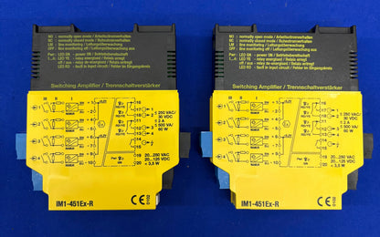 TURCK IM1-451Ex-R ISOLERENDE SCHAKELVERSTERKER 4-KANAALS LED-INDICATOR - 1 LOT HOEVEELHEID 2 