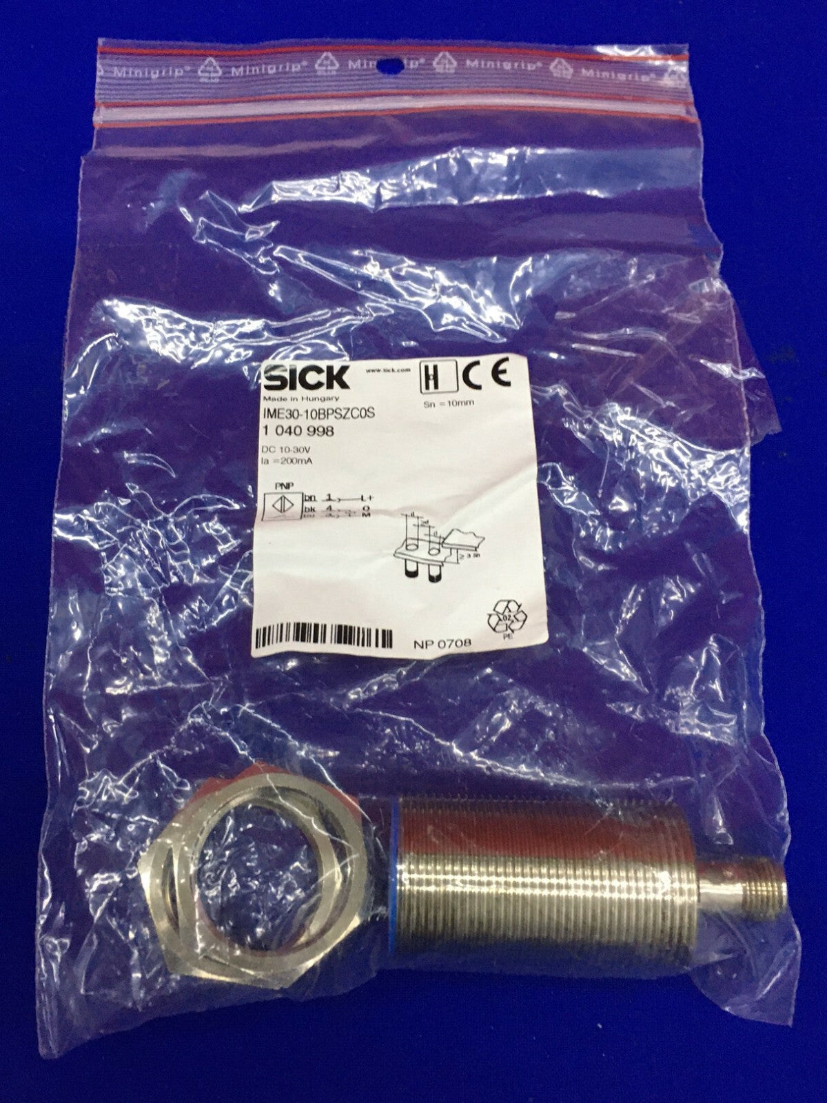 CAPTEUR DE PROXIMITÉ SICK IME30-10BPSZC0S 