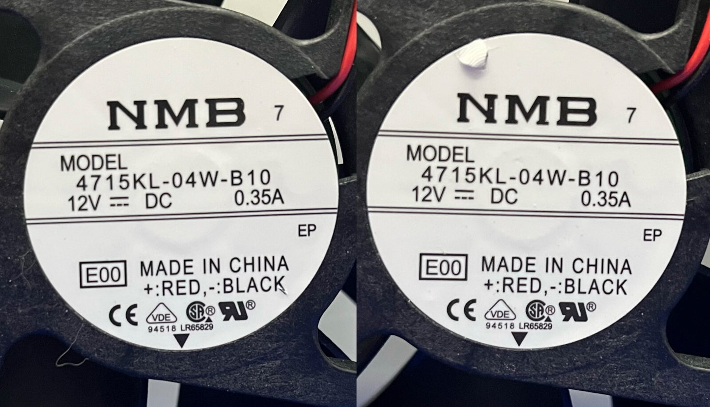 VENTOLA DI RAFFREDDAMENTO ASSIALE A 2 PIN NMB 4715KL-04W-B10 12V - 1 LOTTO QTY 2 