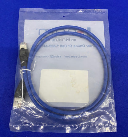 L-COM™ TRD855SCRBL-3 シールド CAT 5E EIA568 パッチケーブル