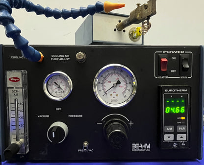 BEAHM DESIGN 210A Heißluftstation/Heißluftbox Artikel ist gebraucht/getestet/funktioniert