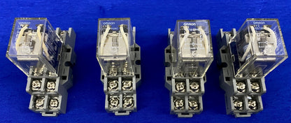 Relais Omron Ly2 avec prises de relais Dayton 2A582E - 1 lot de 4 