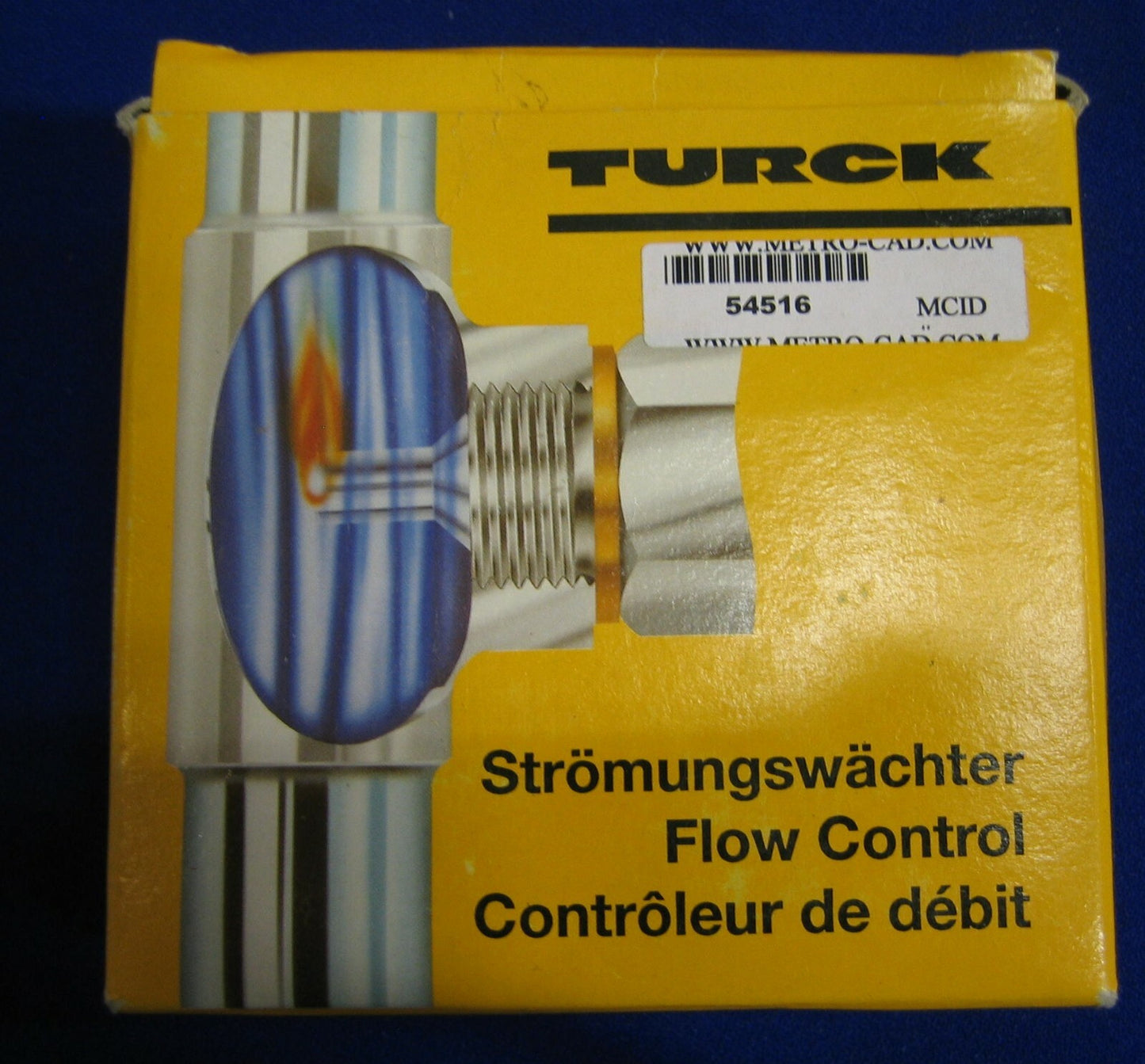 TURCK  FLOW CONTROL IN-LINE SENSOR D-45472 FCI-D03A4P-NA