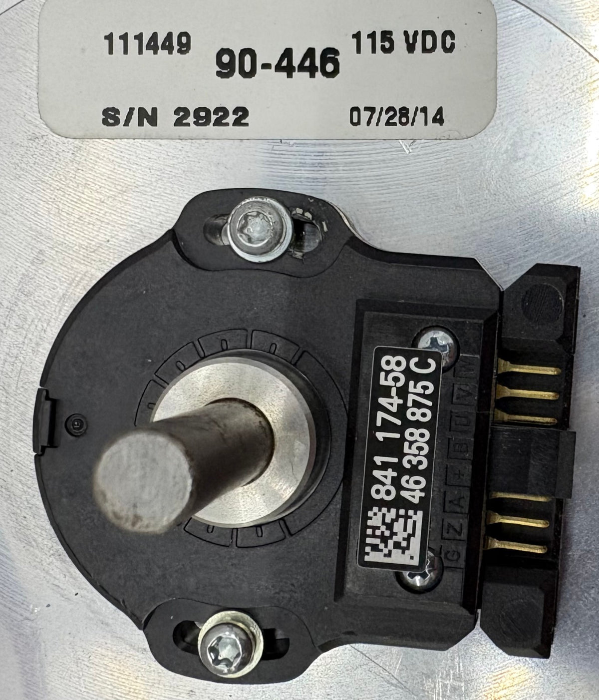 SERVO MOTOR 111449 115VDC 90-446 4 WIRE UNKNOWN BRAND