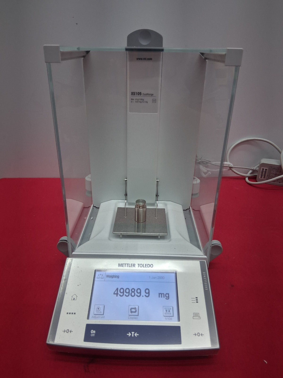Mettler Toledo XS105 DualRange Analytical Balance 120g x 0.01mg TESTED WORKING