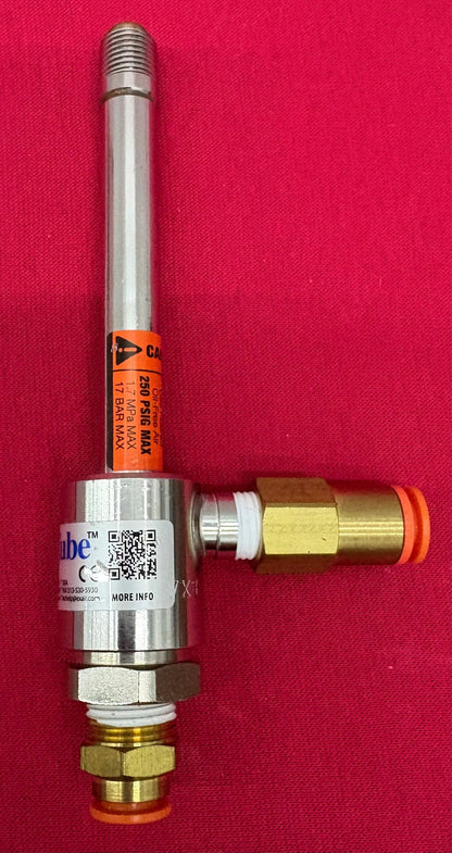EXAIR VORTEX TUBE HOT & COLD 250 PSIG 1.7 MPa 17 BAR MAX,NO MODEL # FOUND
