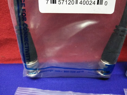 LOTTO DI 8 CAVI PER ANDARE CTG#40024 RG-59-COAXL/W/QUICK DISCONNESSIONI 
