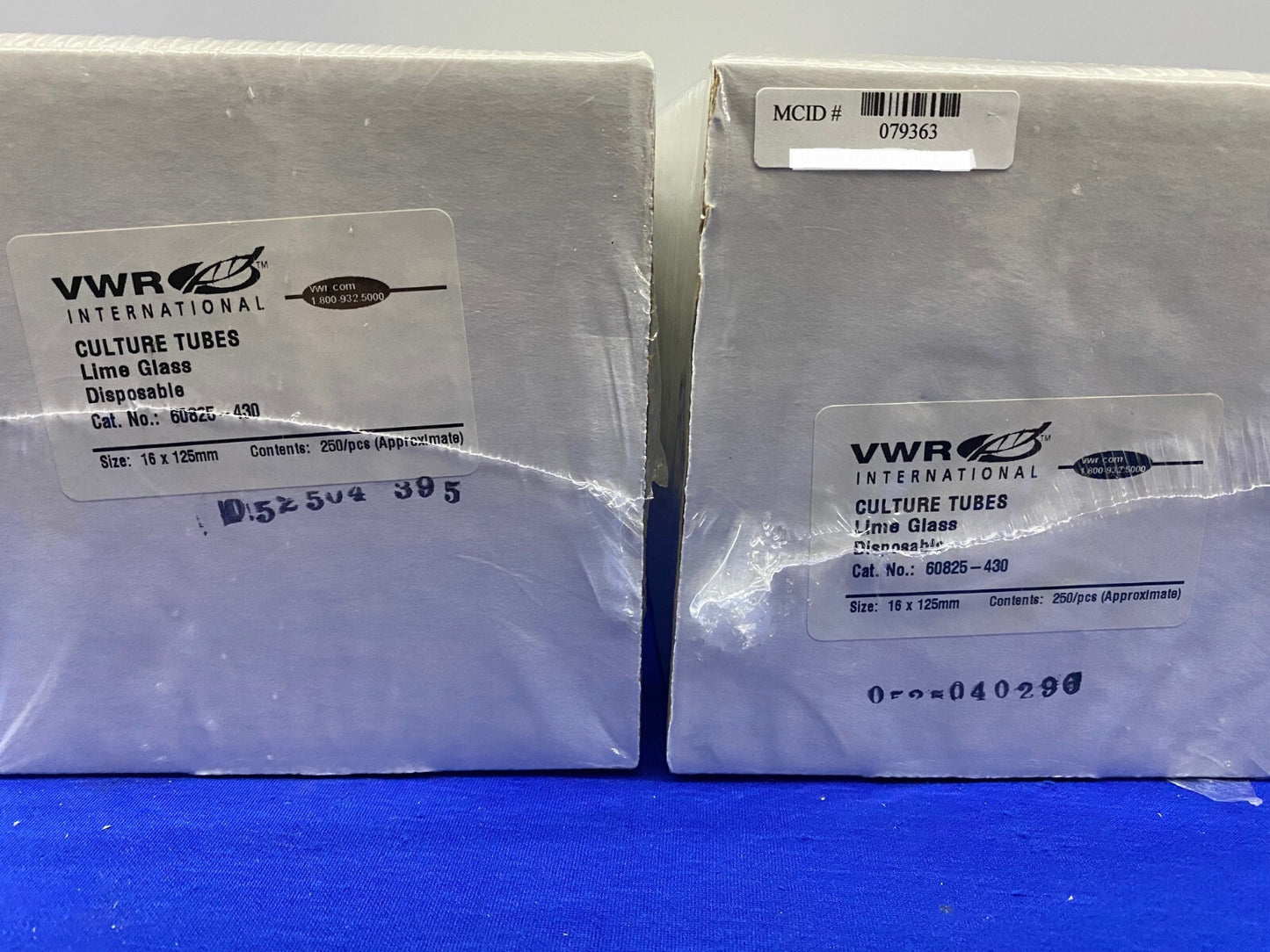 VWR 60825-430 PROVETTE PER COLTURA VETRO CALCE MONOUSO - 1 LOTTO 2 CONFEZIONI DA 250 PROVETTE CIASCUNA