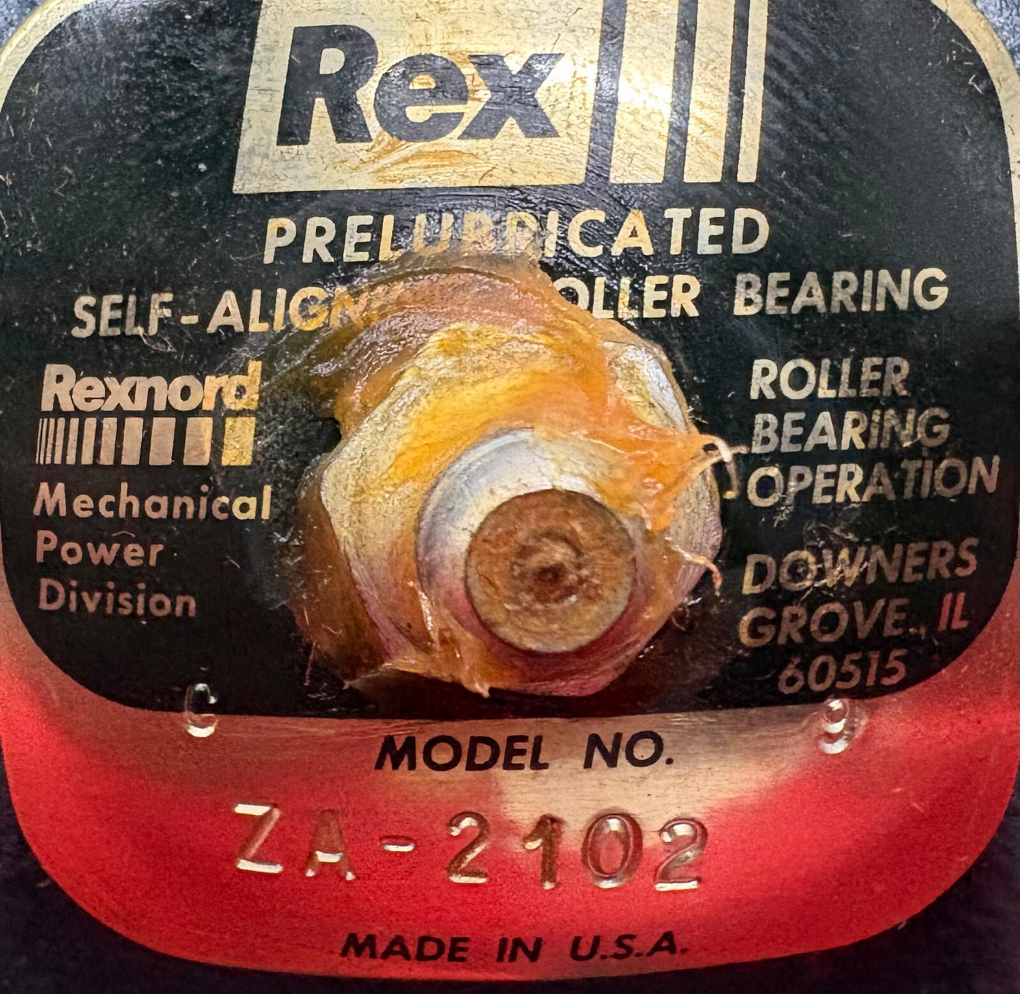 REXNORD ZA-2102 ZA2102 REX PILLOW BLOCK C9  ZA-2102 BORE 1 1/8" SIZE CODE 3