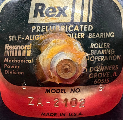 REXNORD ZA-2102 ZA2102 REX PILLOW BLOCK C9  ZA-2102 BORE 1 1/8" SIZE CODE 3