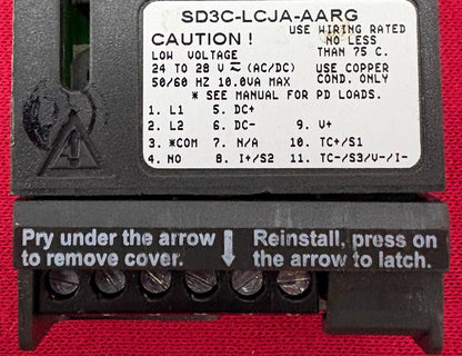WATLOW TEMPERATURE CONTROL LOW VOLTAGE SD3C-LCJA-AARG IP65/4X/12 SN 238354.  DC