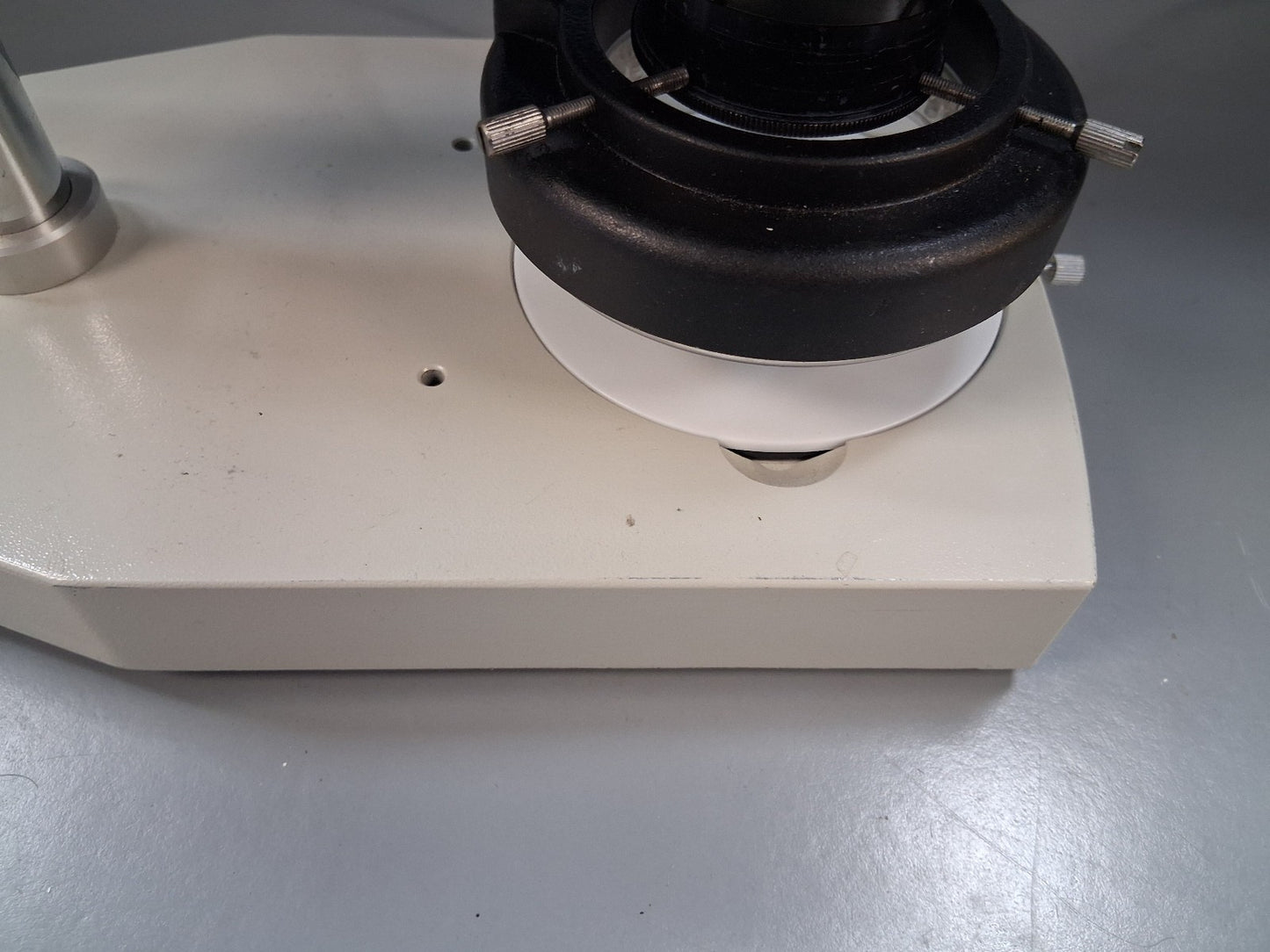 MEIJI EMT TRINOCULAR STEREO MICROSCOPE STAND LED LIGHT Missing Camera, Tube & TV