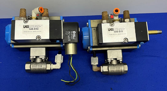 UNIVERSAL COMPONENTS PC/S2S-2EX2 ACTUATED VALVE w/ N4S-EX2 - LOT OF 2