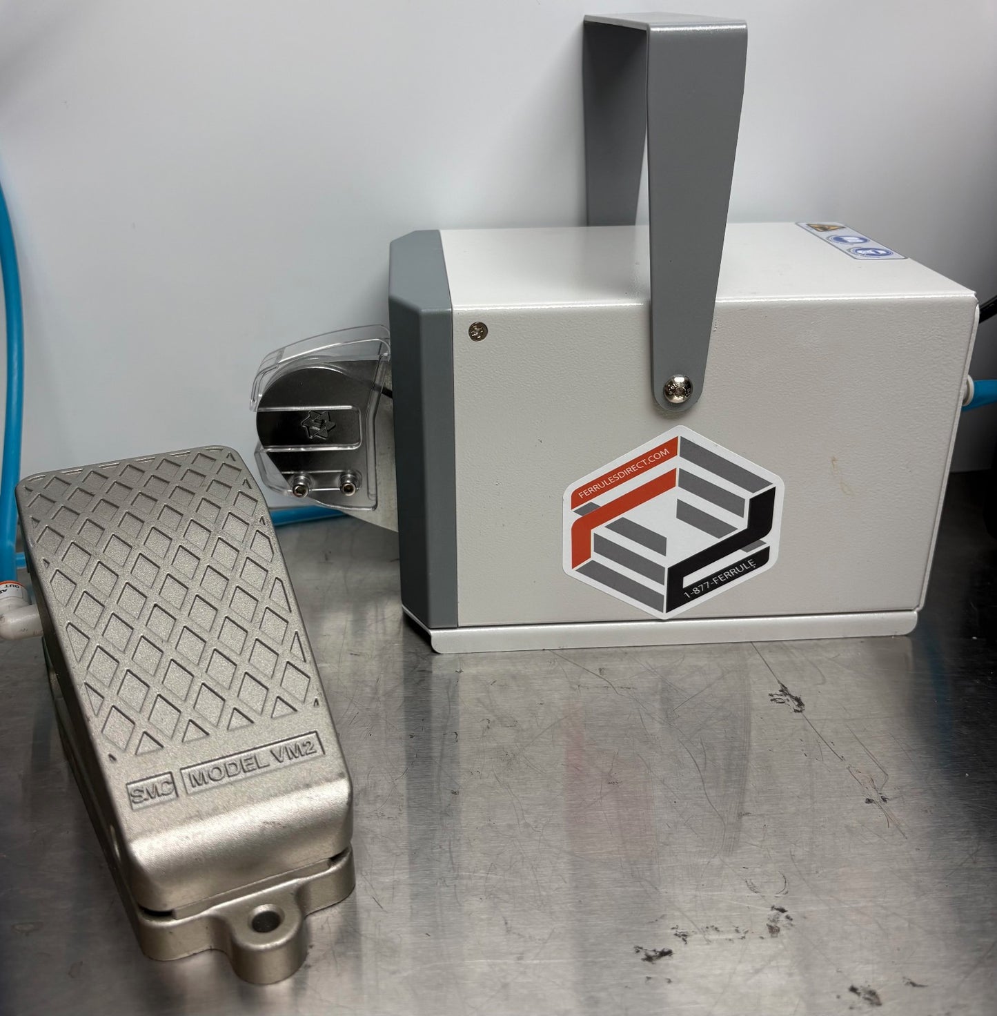 FERRULES DIRECT FD66K PNEUMATIC CRIMPING PRESS w/SMC FOOT PEDAL VM2