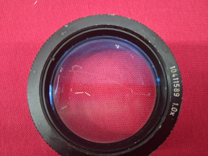LEICA 10411589 1.0x Auxillary Objective Lens For Stereo Microscope