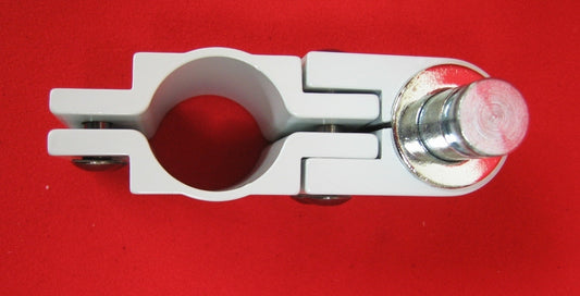 MODELO 25-42 ABRAZADERA DE POSTE AJUSTABLE DE 1,5" A 1 1/4" CON PASADOR PIVOTE DE 3/4" DE MONTAJE SIMPLE