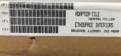 ETHOSPACE INTERIORS HERMAN MILLER E1131.16 ADAPTATEUR DE CARREAUX - 1 PAQUET DE 1 CARREAU