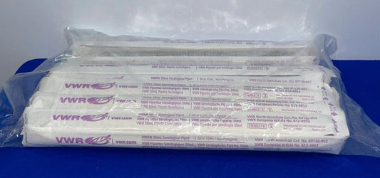 VWR 89130-902 50 ml SEROLOGISCHE PIPET - 1 VERPAKKING 25 PIPETTEN