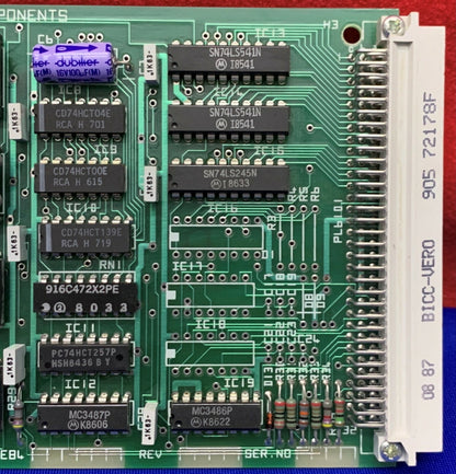 JK LASERS マイクロプロセッサ カード E84A6951C REV1 タイプ 1 ボード