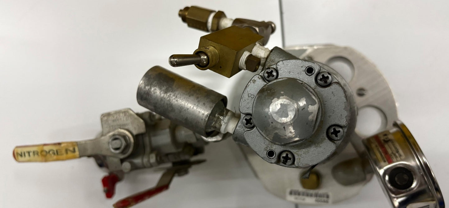 STAINLESS STEEL MIXING POT W/ GAST 1UPNRV11GR11 AIR GEAR MOTOR GR11 GEAR REDUCER