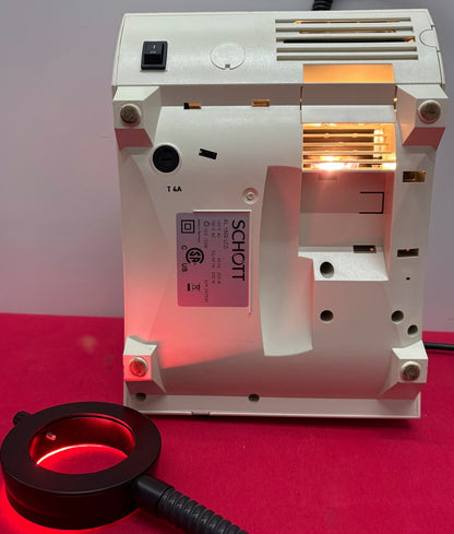 SCHOTT LEICA KL 1500 LCD LIGHT SOURCE ILLUMINATOR w/ NO BRAND RING-LIGHT