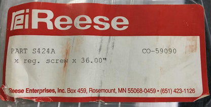 REI / REESE ENTERPRISES, INC. 36" SATTELSCHWELLE, ALUMINIUM, WALZOBERFLÄCHE