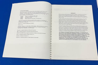 TEKTRONIX TDS 520 &amp; 540 OSCILLOSCOPI DIGITALIZZATI 070-8603-00 MANUALE DELLE PRESTAZIONI 