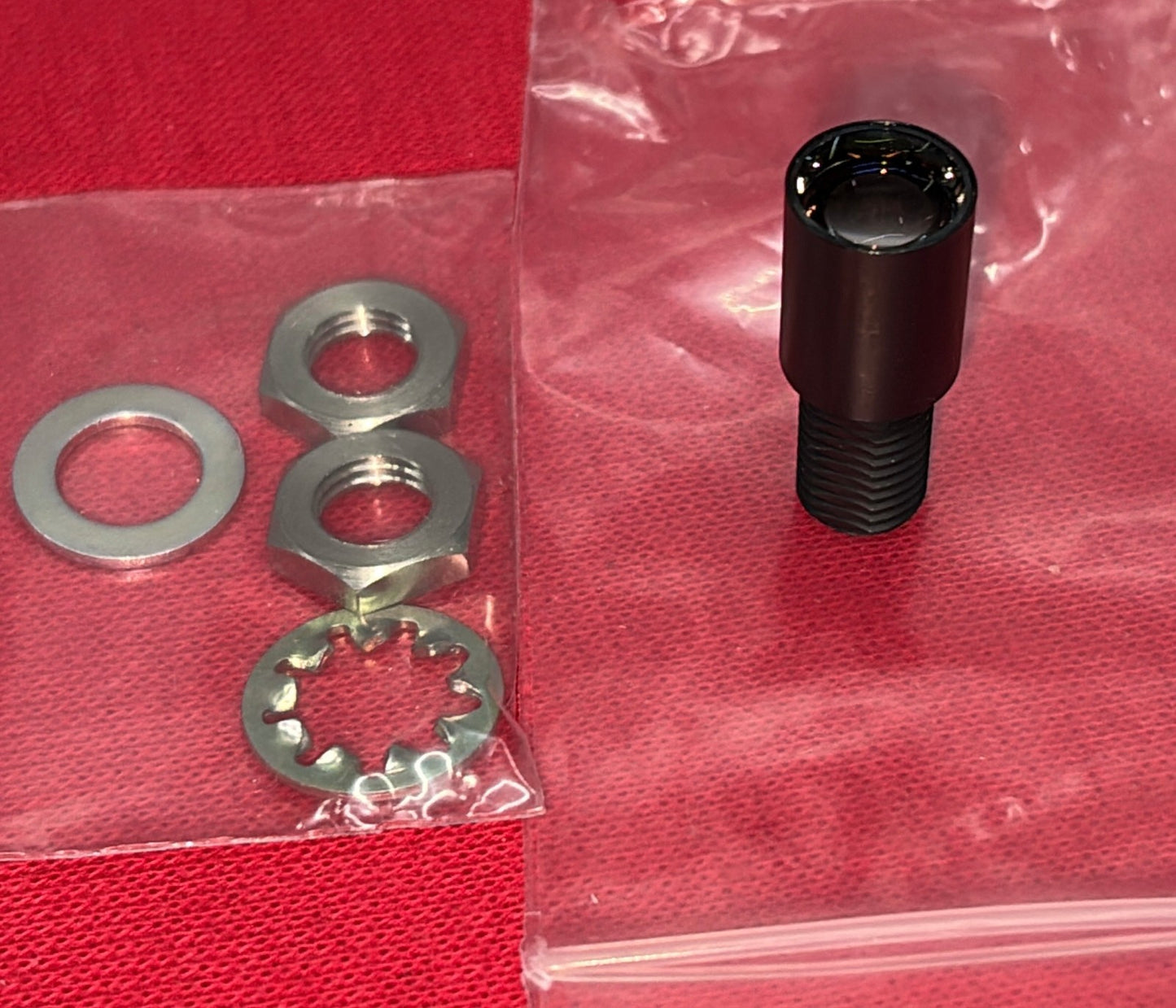 KEYENCE F-6HA F6HA FOCUSING LENSE w/ NUTS & WASHERS