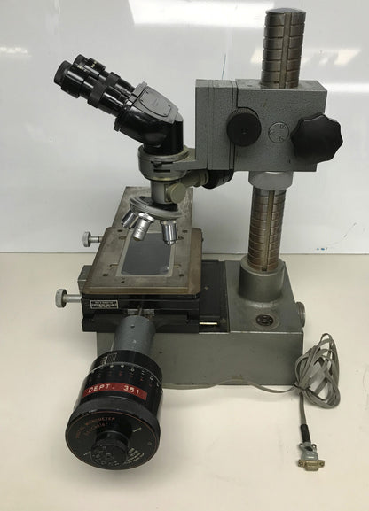 SIMPLEX MULTIPURPOSE MICROSCOPE OPTO-METRIC TOOLS INC FOR PARTS / REPAIR