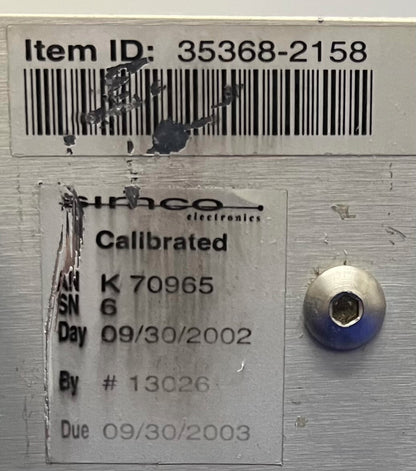 CHROMALOX SIMCO ID 35368-2158 RISCALDATORE A GAS/AZOTO/ARIA - PARTI/RIPARAZIONE 