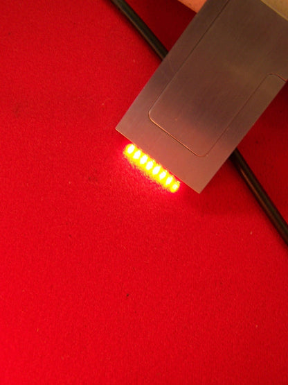 CONJUNTO DE FIBRA ÓPTICA DE 8 CANALES DE 65 MM X 38 MM X 6,9 MM DE GROSOR CABLE DE 1 METRO DE ACERO INOXIDABLE