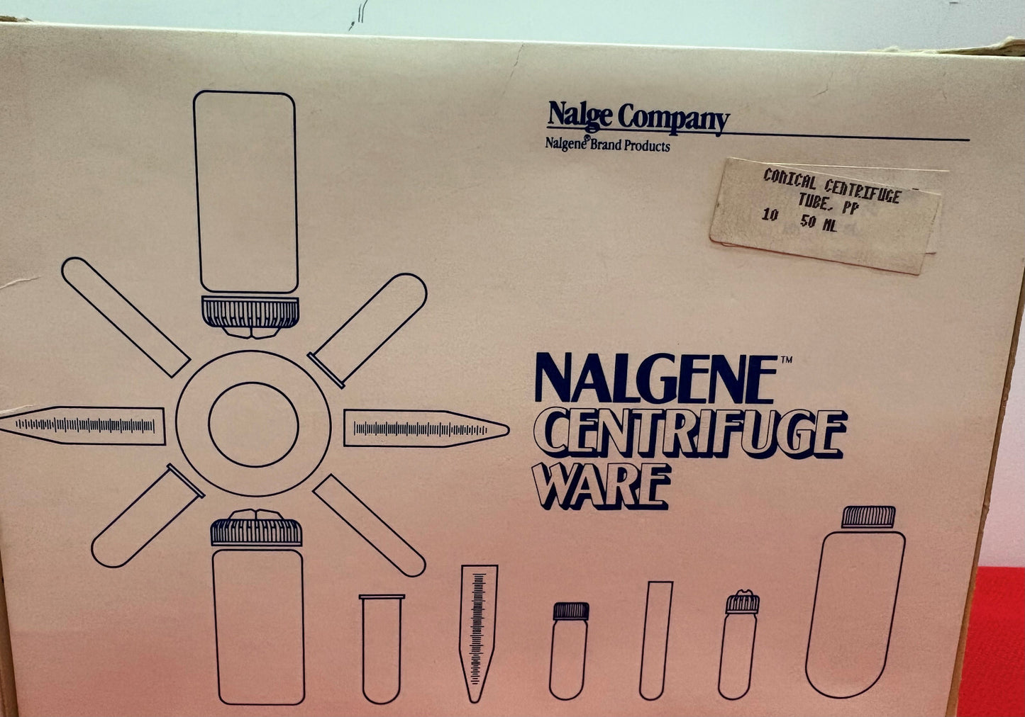 NALGENE 3103-0050 BOX OF 10 CONICAL CENTRIFUGE TUBE PP 50ML - 1 LOT QTY 2 BOXES