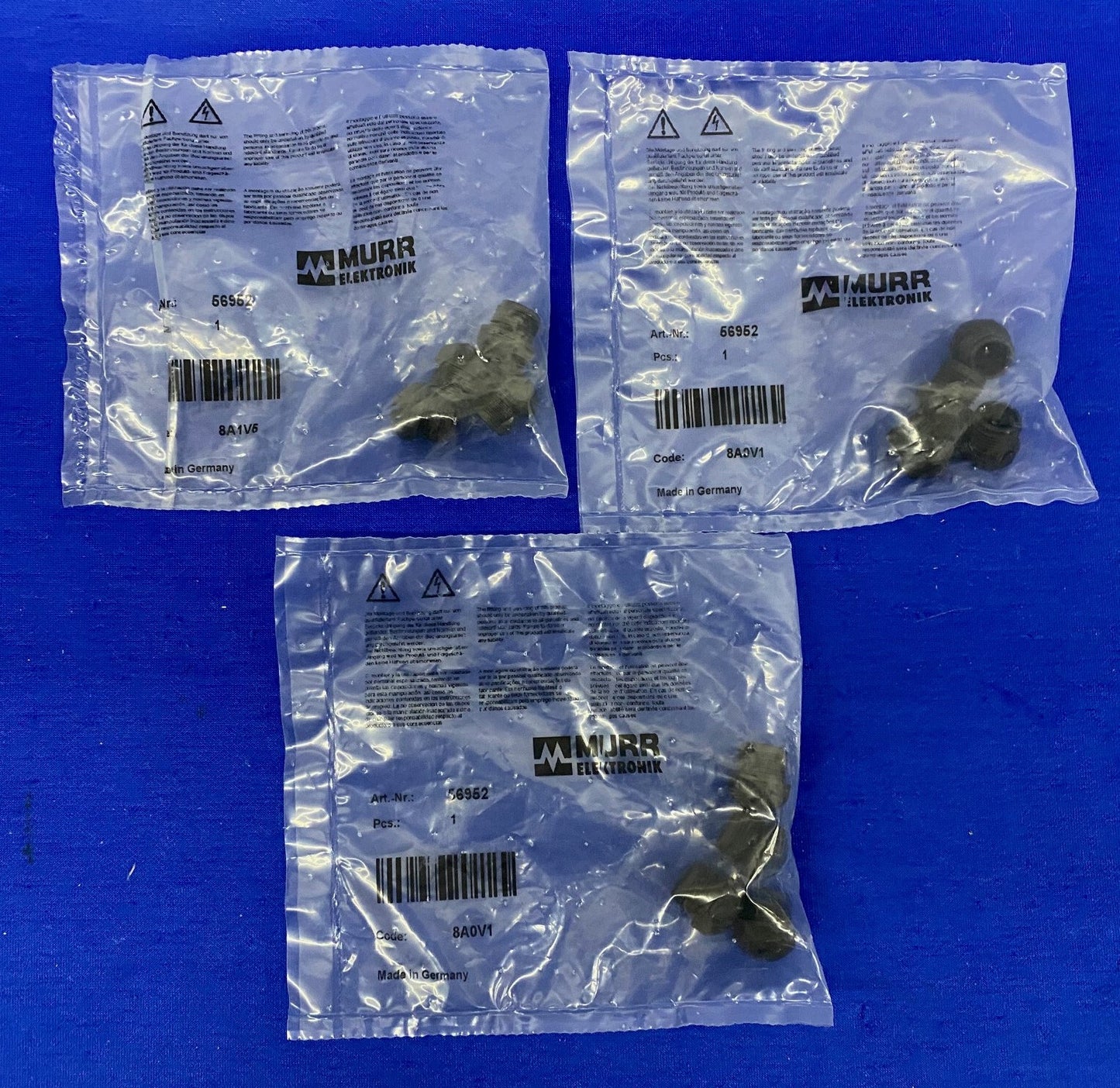 MURR ELEKTRONIK 56952 COPERCHIO CIECO M12 ACCESSORI - 1 LOTTO DA 3 CONFEZIONI