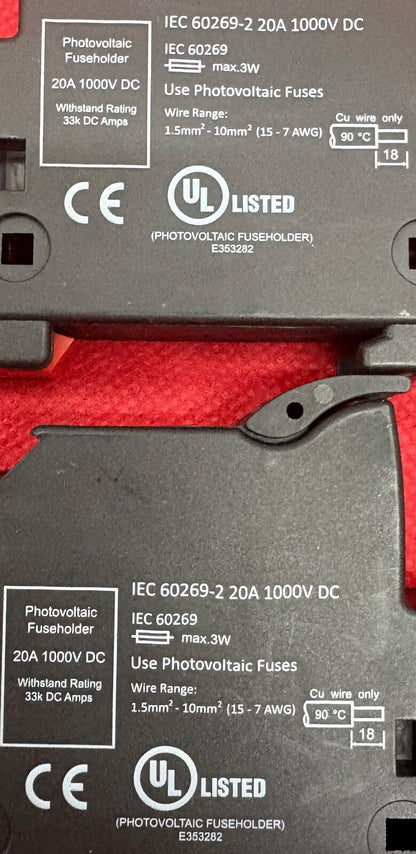 PHOENIX CONTACT PT 10,3-HESI 1000V FUSE MODULAR TERMINAL BLOCK - 1 LOT QTY 5