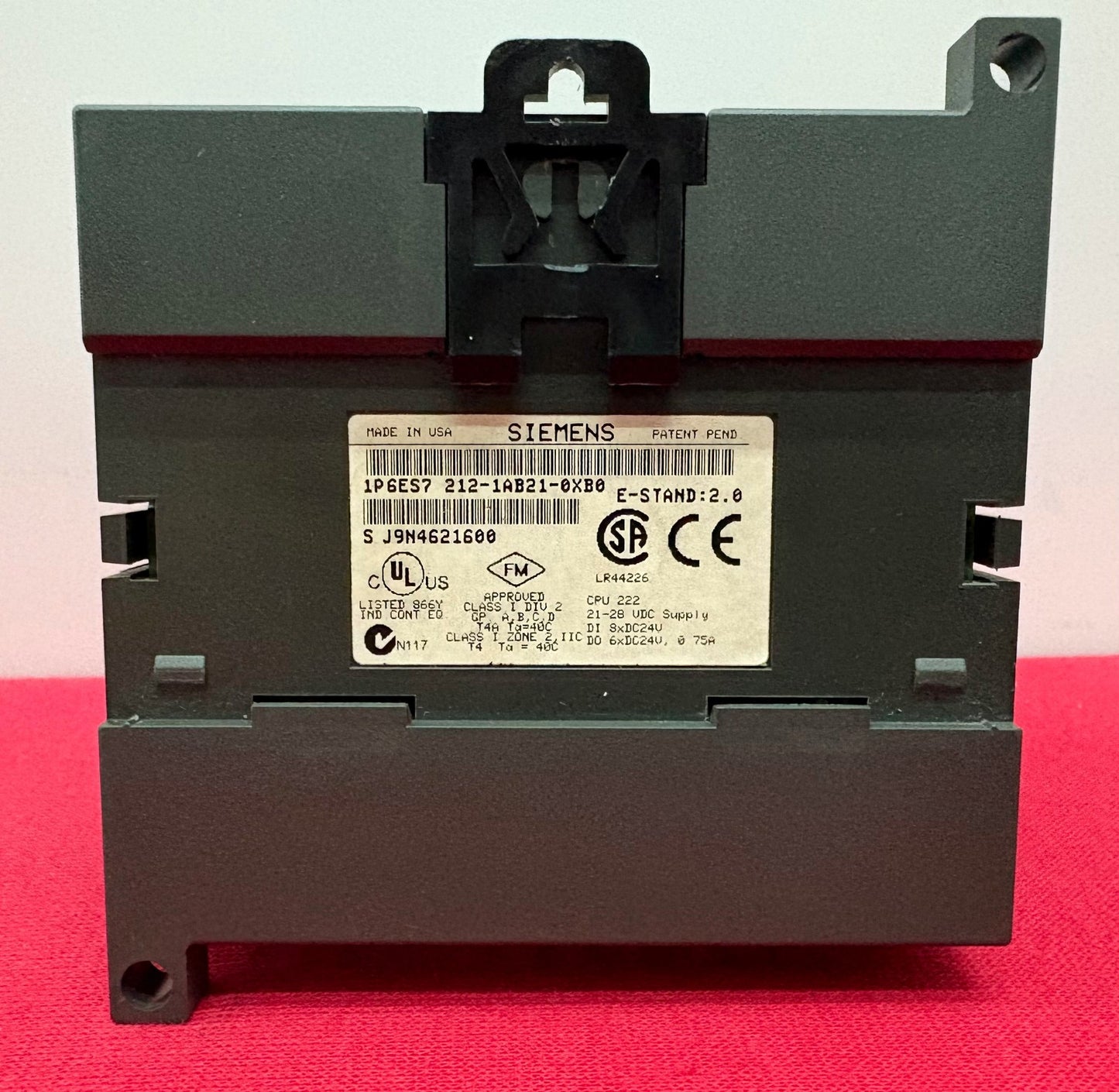 SIEMENS 212-1AB21-0XB0 DC POWER SUPPLY SIMATIC S7-200 MISSING COVERS OVER SCREWS