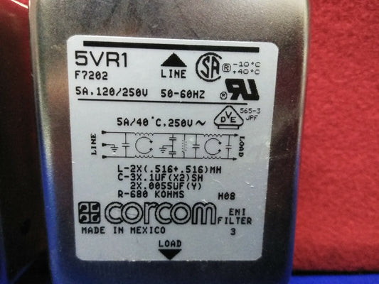 LOT VON 2 CORCOM 5VR1 EMI-FILTERN 
