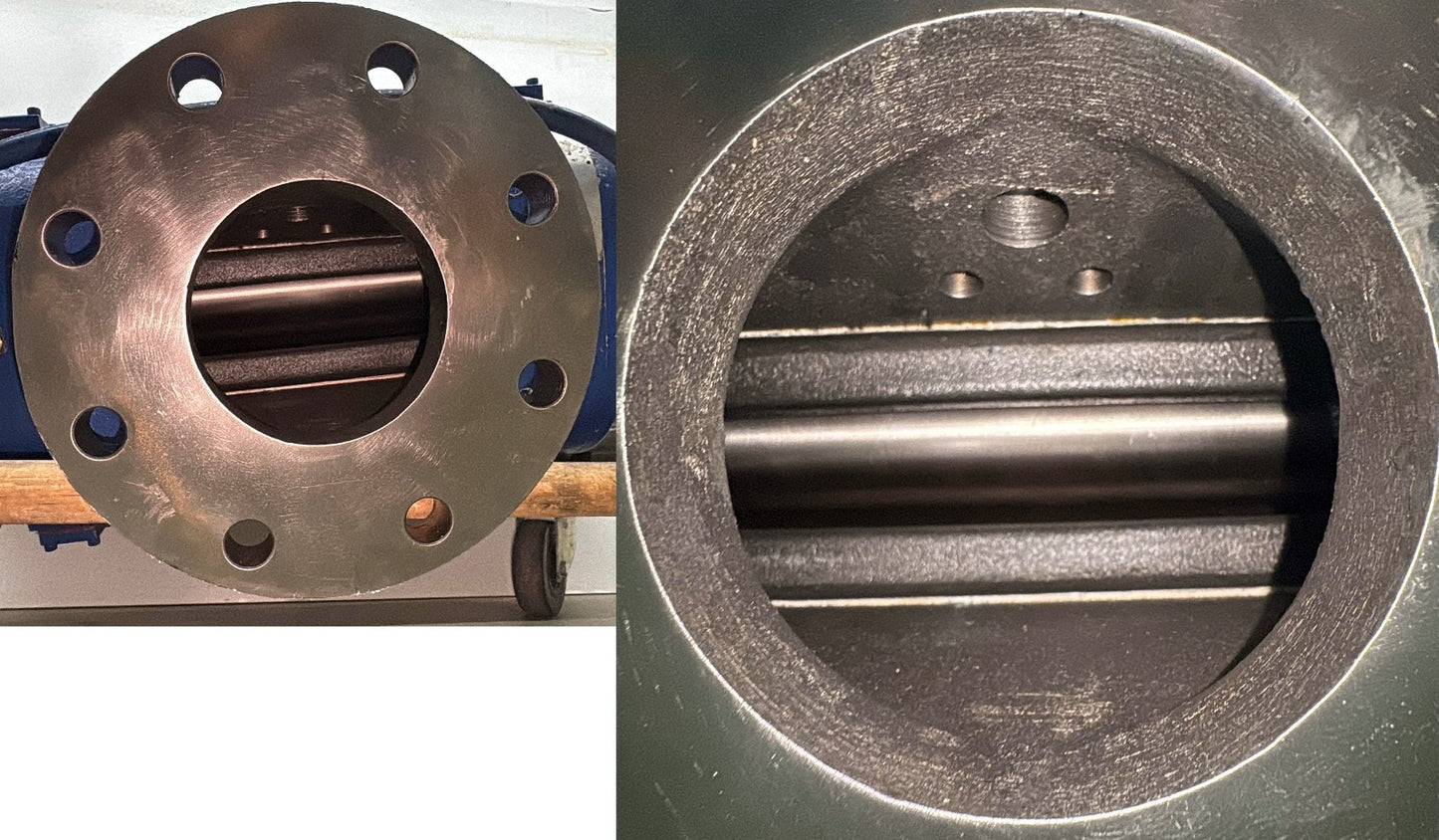 VACUUM BOOSTER BLOWER 9" FLANGE W/ BALDOR 3 HP ELECTRIC MOTOR - PARTS/REPAIR